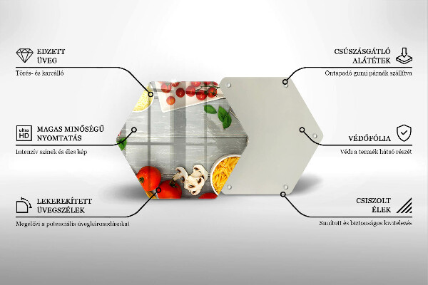 Tagliere in vetro Cibo da cucina