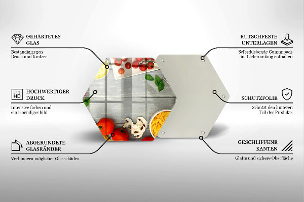 Tagliere in vetro Cibo da cucina