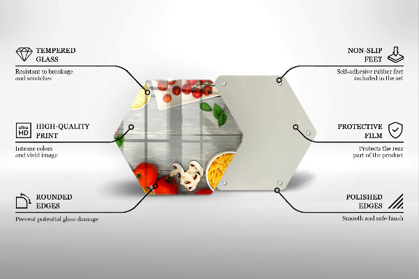 Tagliere in vetro Cibo da cucina