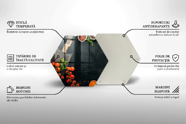 Tagliere in vetro Pomodorini