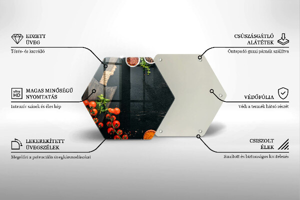 Tagliere in vetro Pomodorini