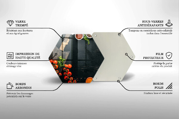 Tagliere in vetro Pomodorini