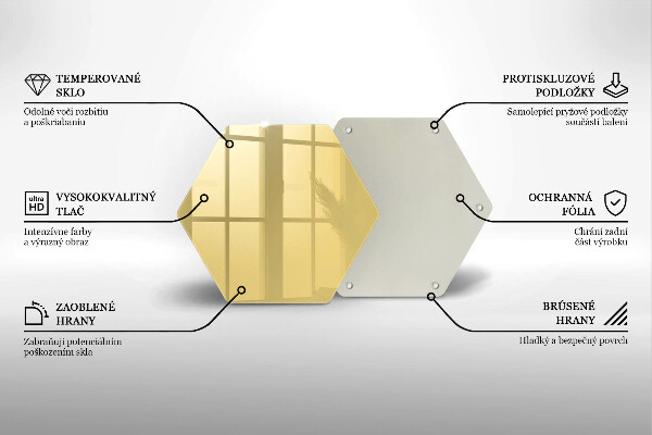 Tagliere in vetro temperato Giallo
