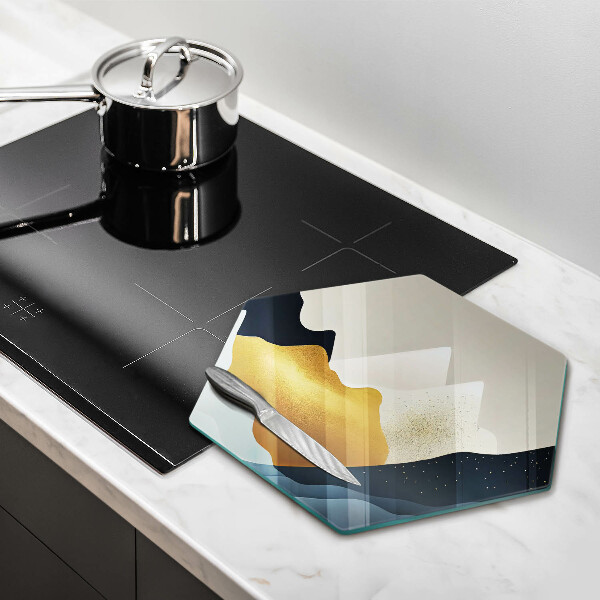 Tagliere in vetro Montagne astratte