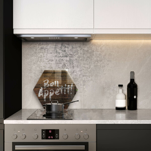 Tagliere in vetro Tabelloni per le iscrizioni di Bon appetit