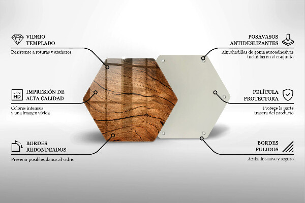 Tagliere in vetro Struttura della tavola di legno