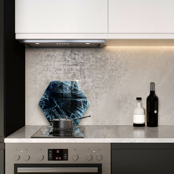 Tagliere in vetro Struttura del ghiaccio tagliente