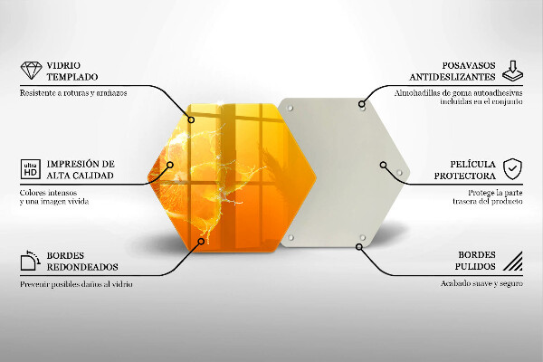 Tagliere in vetro Succoso frutto arancione
