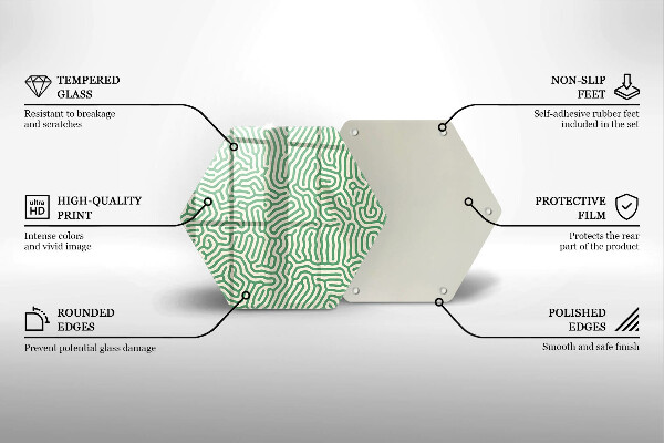 Tagliere in vetro Linee astratte