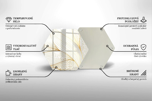 Tagliere in vetro Modello di linee moderne