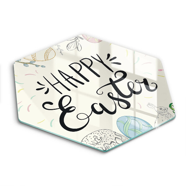 Tagliere in vetro Happy Easter