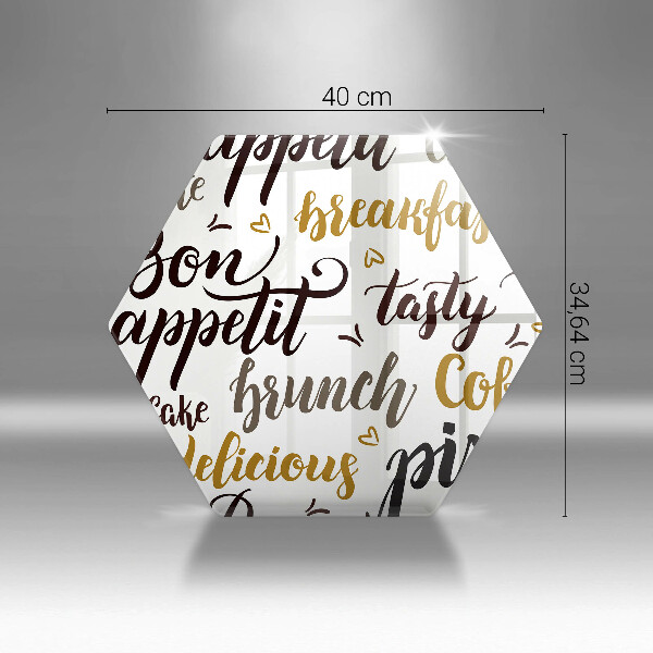 Tagliere in vetro Sottotitoli buon appetito