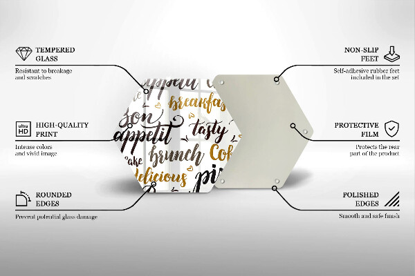 Tagliere in vetro Sottotitoli buon appetito