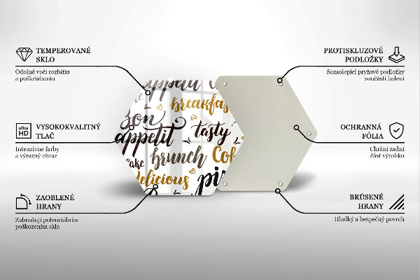 Tagliere in vetro Sottotitoli buon appetito