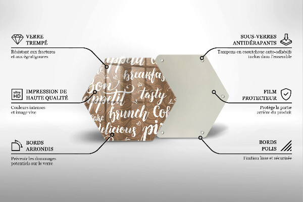 Tagliere in vetro Sottotitoli buon appetito