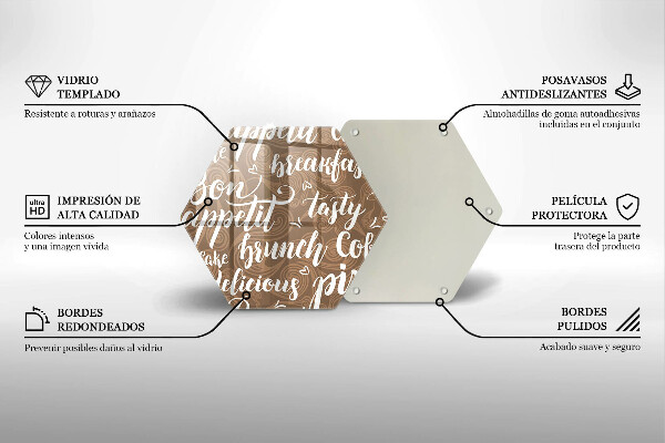 Tagliere in vetro Sottotitoli buon appetito