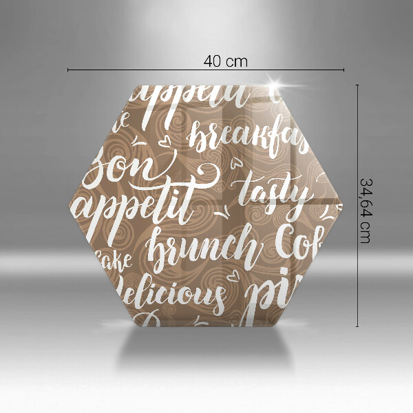 Tagliere in vetro Sottotitoli buon appetito