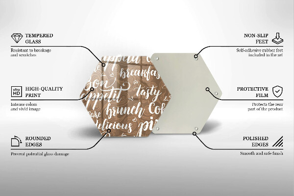 Tagliere in vetro Sottotitoli buon appetito