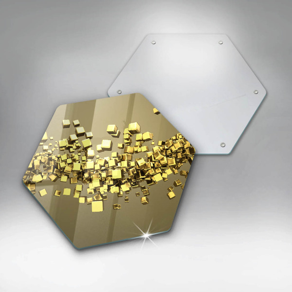 Tagliere in vetro Geometria astratta 3D