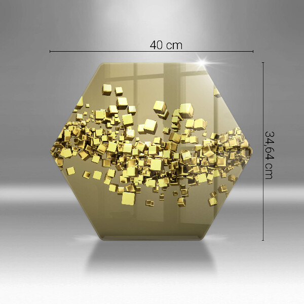 Tagliere in vetro Geometria astratta 3D