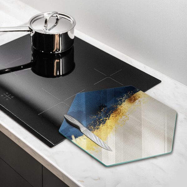 Tagliere in vetro Astrazione dell'oro