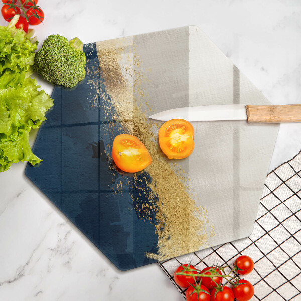 Tagliere in vetro Astrazione dell'oro