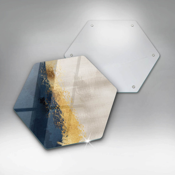 Tagliere in vetro Astrazione dell'oro