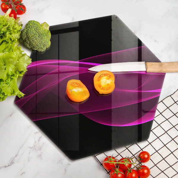 Tagliere in vetro Astrazione rosa