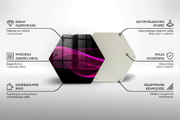 Tagliere in vetro Astrazione rosa
