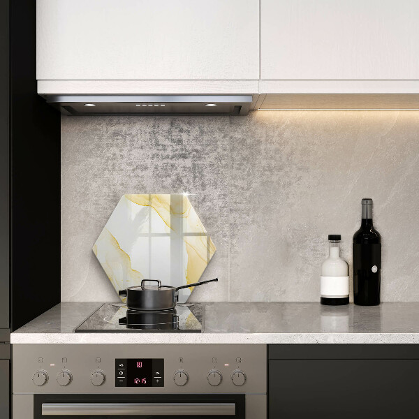 Tagliere in vetro Astrazione dorata