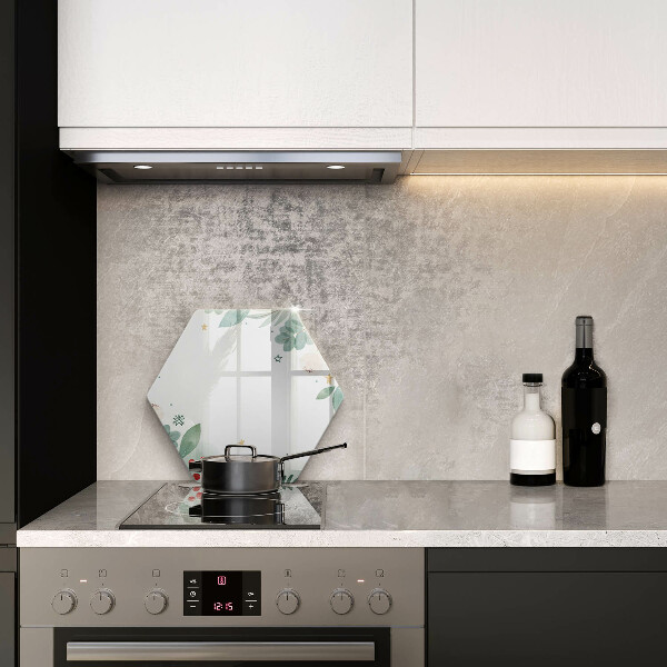 Tagliere in vetro Foglie ad acquerello