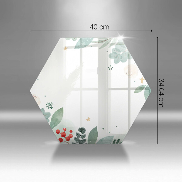 Tagliere in vetro Foglie ad acquerello