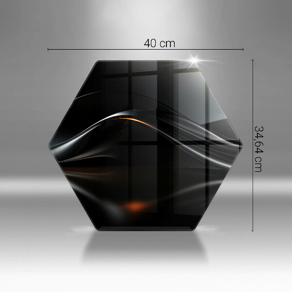 Tagliere in vetro temperato Progettazione 3D astratta