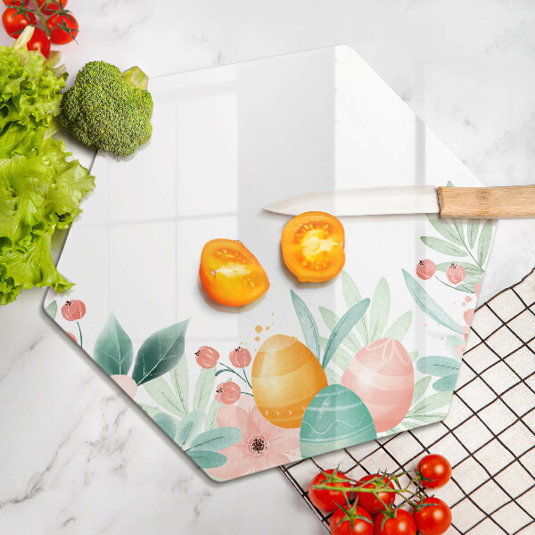 Tagliere in vetro uova di Pasqua