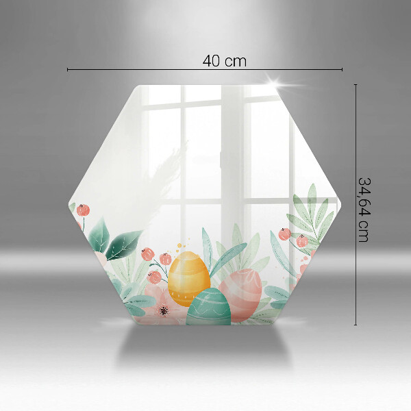 Tagliere in vetro uova di Pasqua