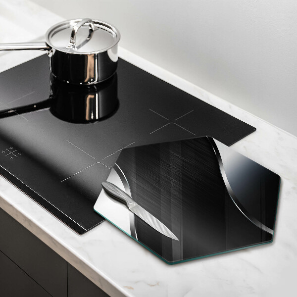 Tagliere in vetro Astrazione del metallo