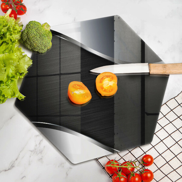 Tagliere in vetro Astrazione del metallo