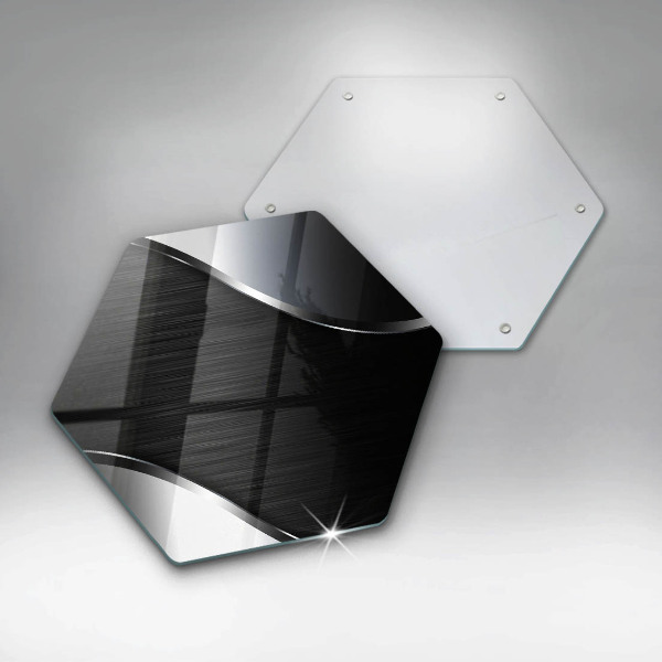 Tagliere in vetro Astrazione del metallo