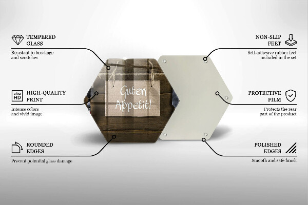 Tagliere in vetro Guten Apetit