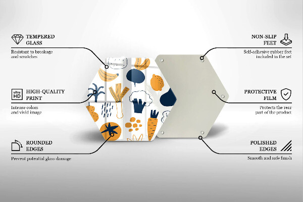 Tagliere in vetro Illustrazione del cibo