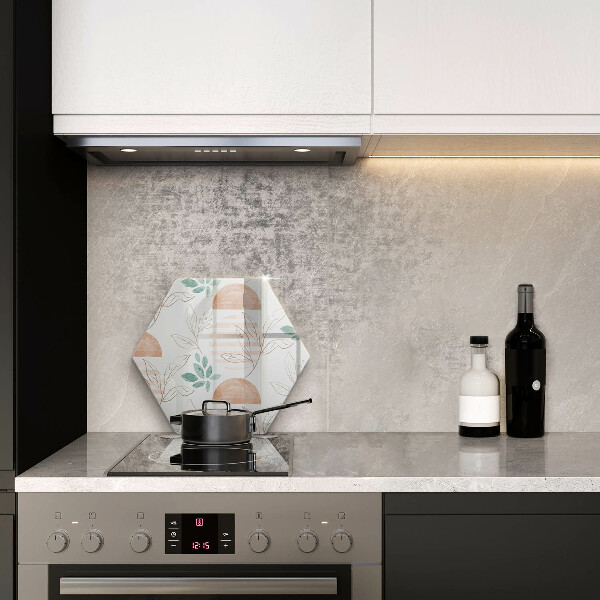 Tagliere in vetro Modello di foglie Boho