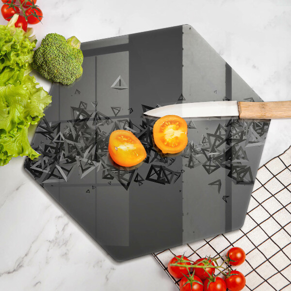 Tagliere in vetro Forme astratte 3D