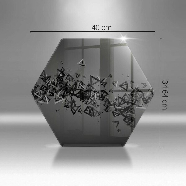 Tagliere in vetro Forme astratte 3D