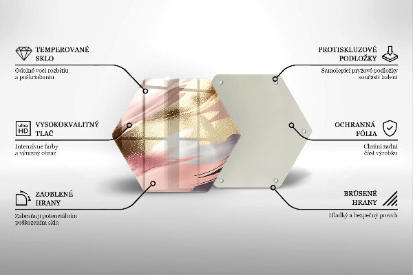 Tagliere in vetro temperato Macchie pastello