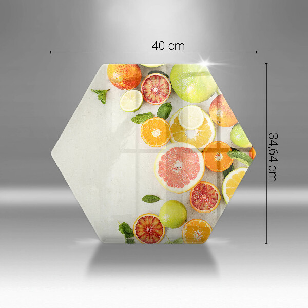 Tagliere in vetro temperato Agrumi