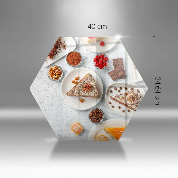 Tagliere in vetro temperato La dolcezza della torta