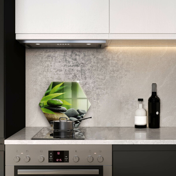 Tagliere in vetro temperato Pietre di bambù Zen