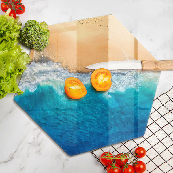 Tagliere in vetro temperato Spiaggia e mare