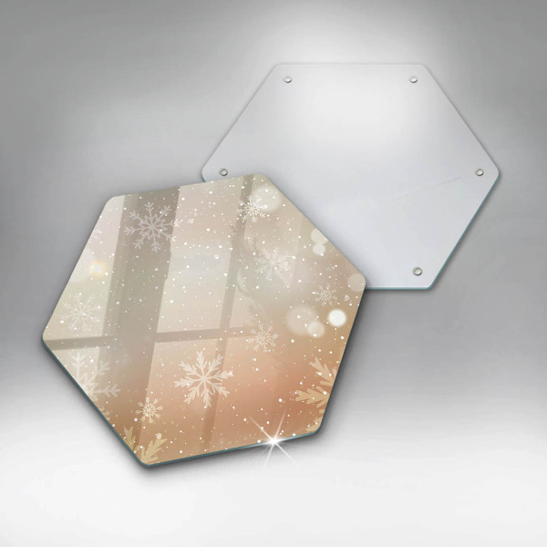 Tagliere in vetro temperato Fiocchi di neve