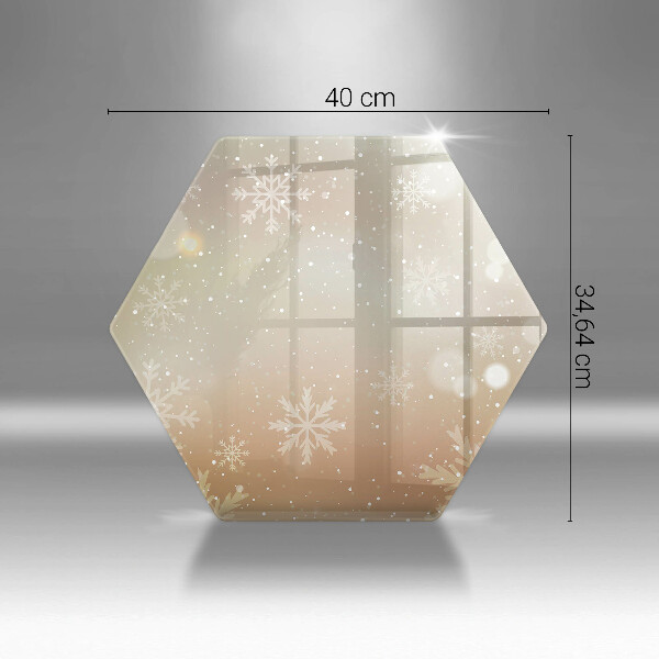 Tagliere in vetro temperato Fiocchi di neve